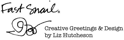 FastSnail: Creative Greetings and Design by Liz Hutcheson Logo Logo